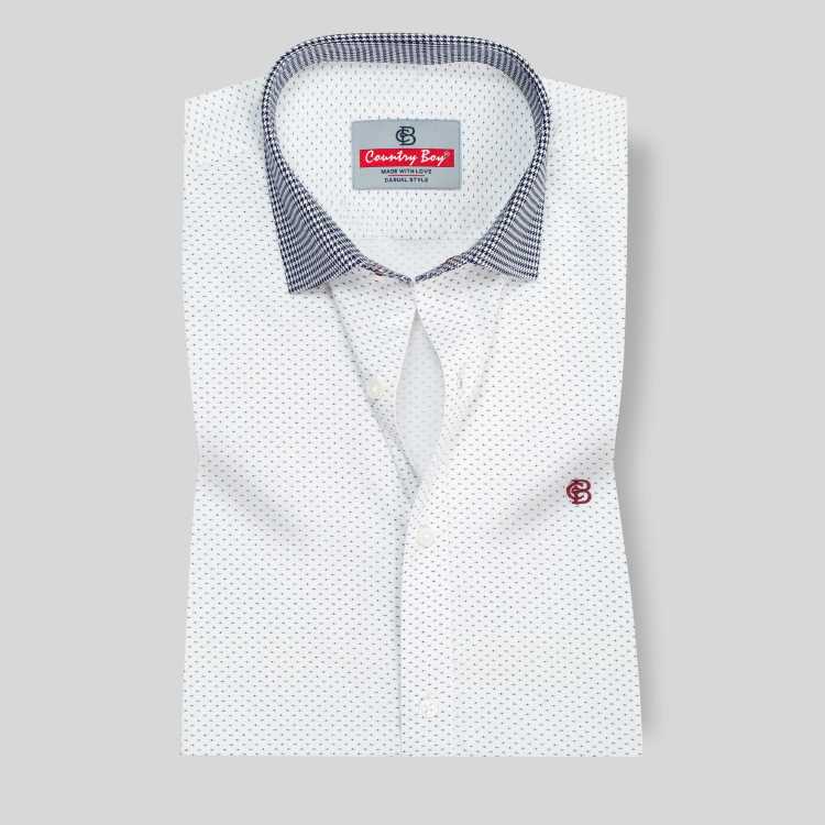 Premium Fancy Cotton Slim Fit Full Shirt 1