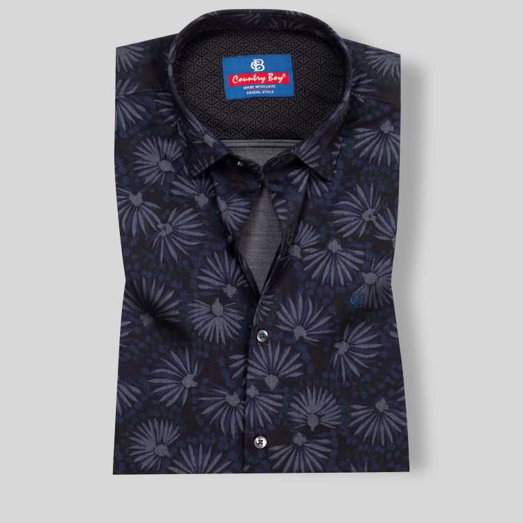 Bombay Micro Fabric Slim Fit Full Shirt 1