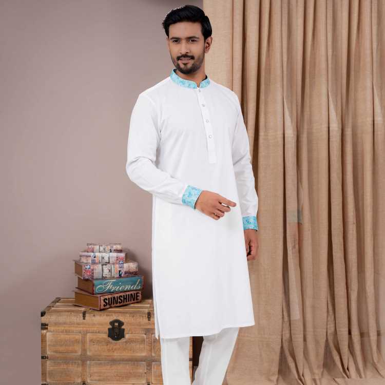 Premium Fancy Cotton Fabric Smart Fit Panjabi 2