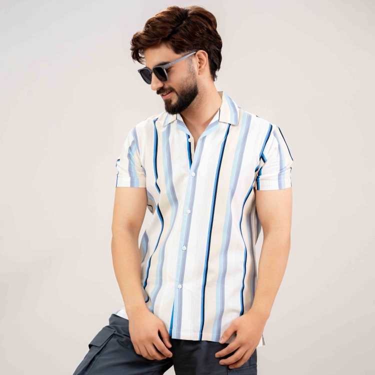 Viscose Fabric Casual Fit Half Shirt 1