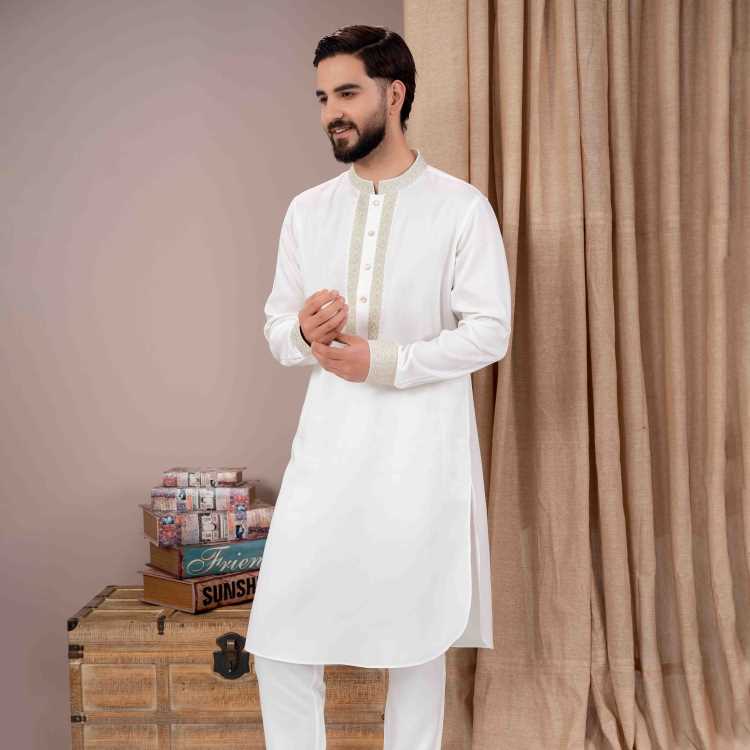 Premium Embroidery Kabli Panjabi Set 2