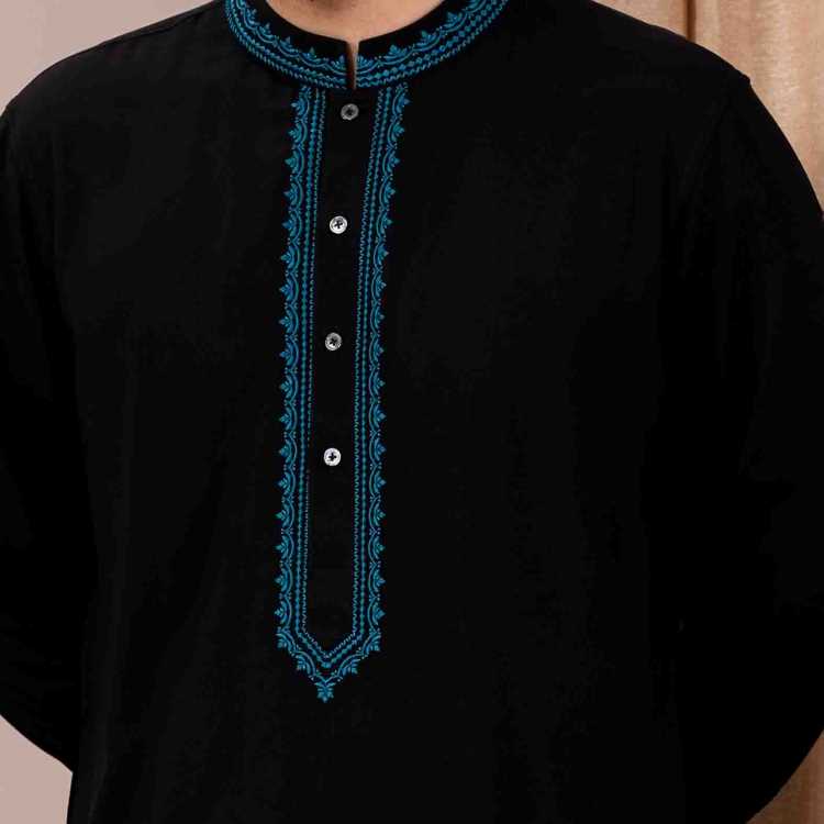 Viscous Fabric Embroidery Panjabi 2