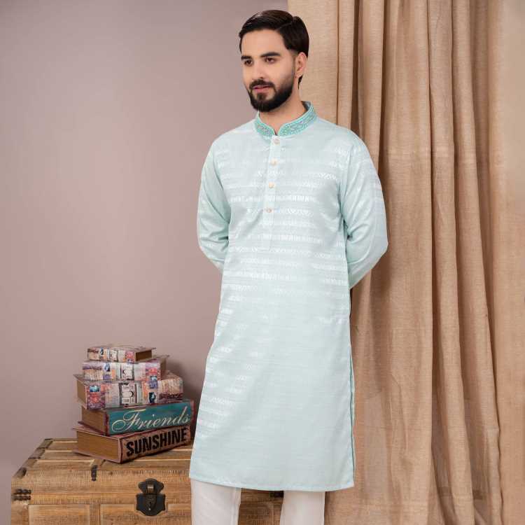 Premium Silk Hand Work Party Panjabi 2