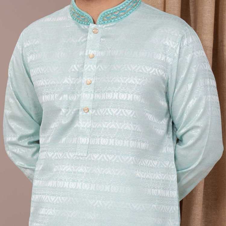 Premium Silk Hand Work Party Panjabi 3