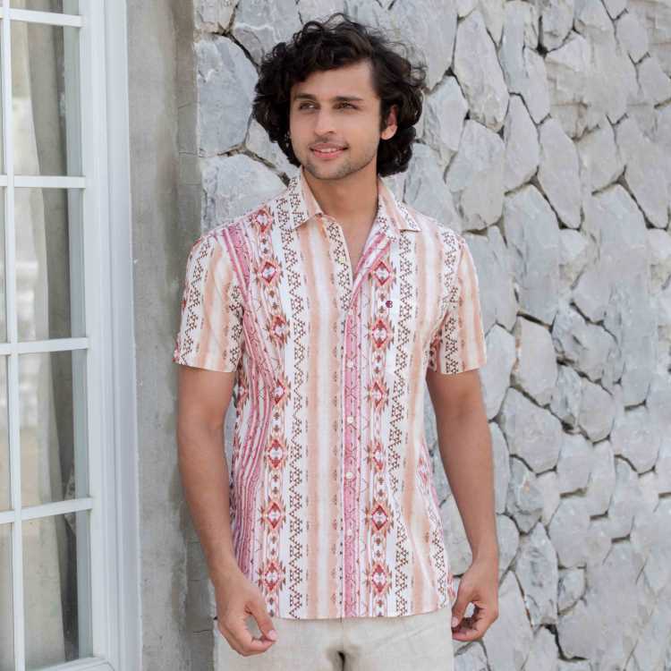 Fine Cotton Relax Fit Half Shirt 1