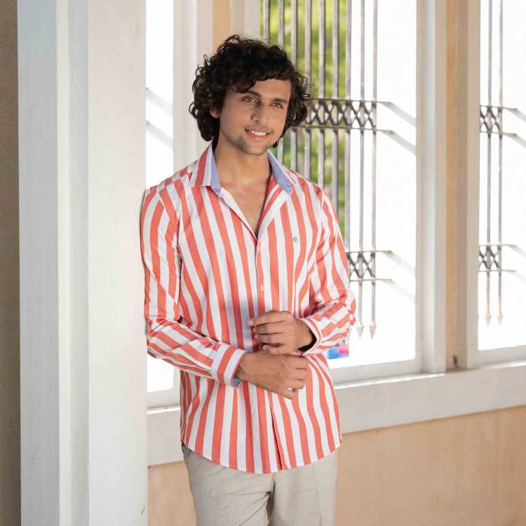 Fine Cotton Slim Fit Full Shirt 2