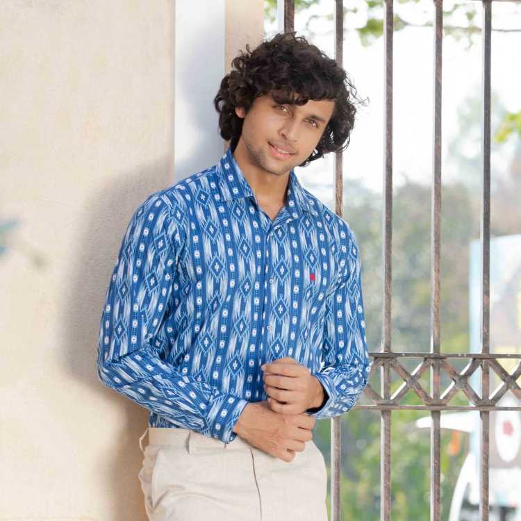Fine Cotton Slim Fit Full Shirt 2