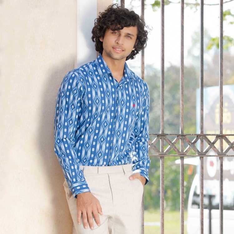 Fine Cotton Slim Fit Full Shirt 1
