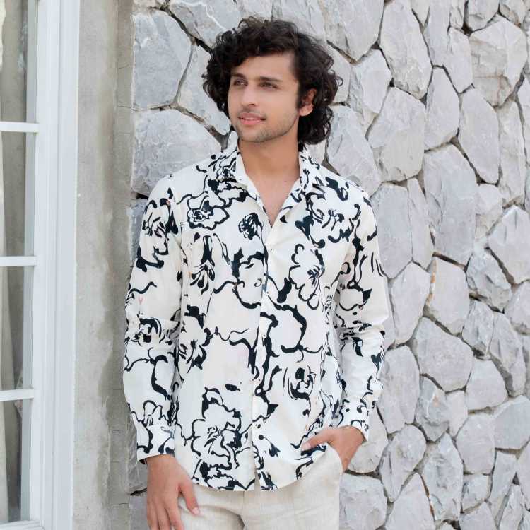 Fine Cotton Slim Fit Full Shirt 1