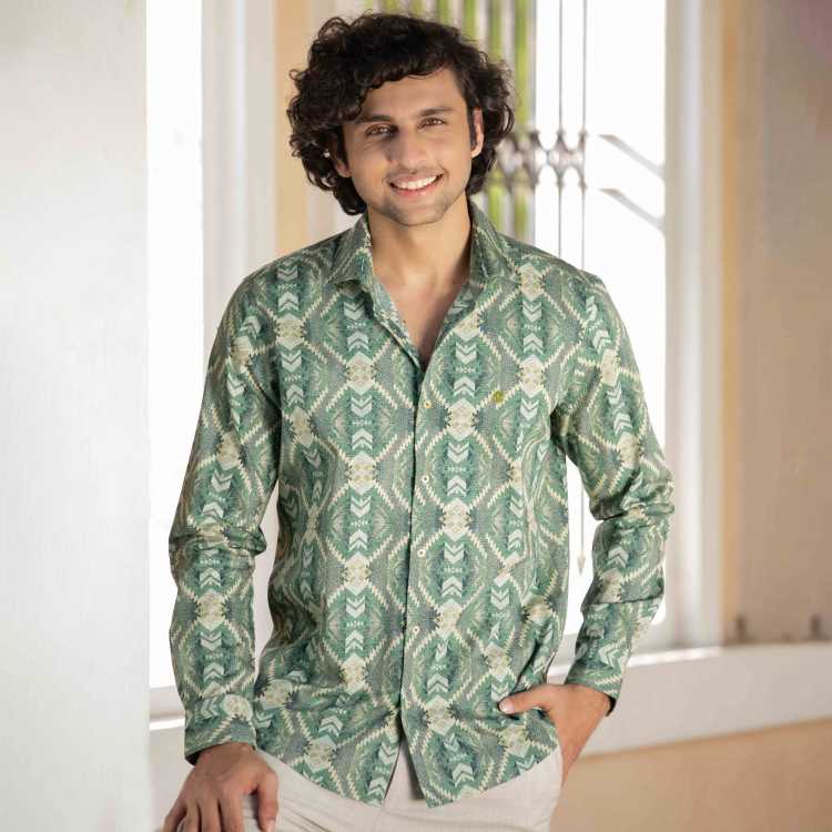 Fine Cotton Slim Fit Full Shirt 2
