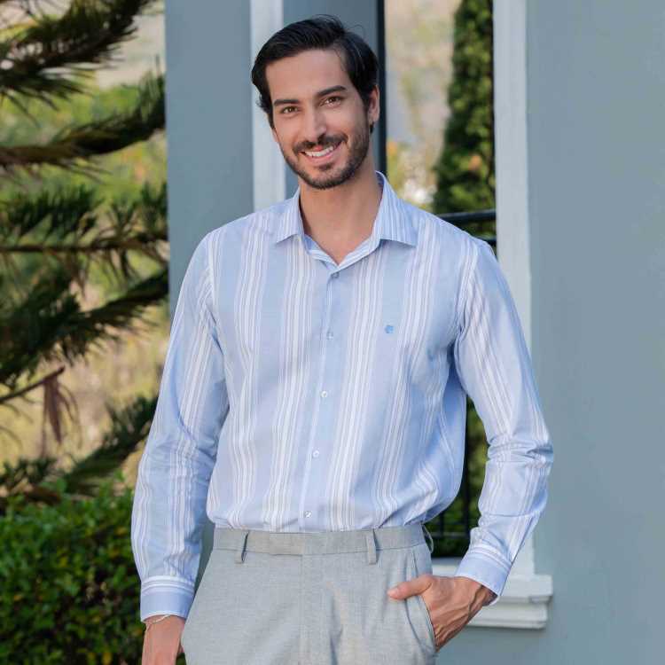 Fine Cotton Slim Fit Full Shirt 2