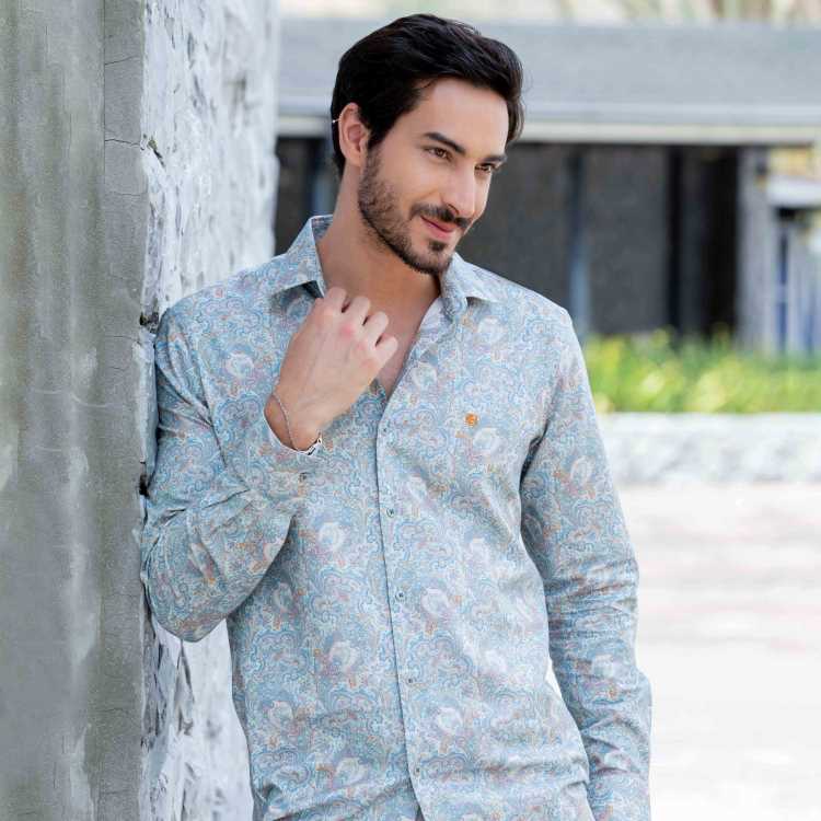 Premium Fancy Cotton Slim Fit Full Shirt 2