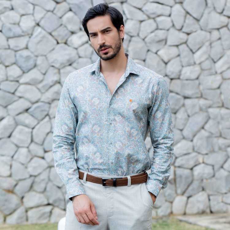 Premium Fancy Cotton Slim Fit Full Shirt 1
