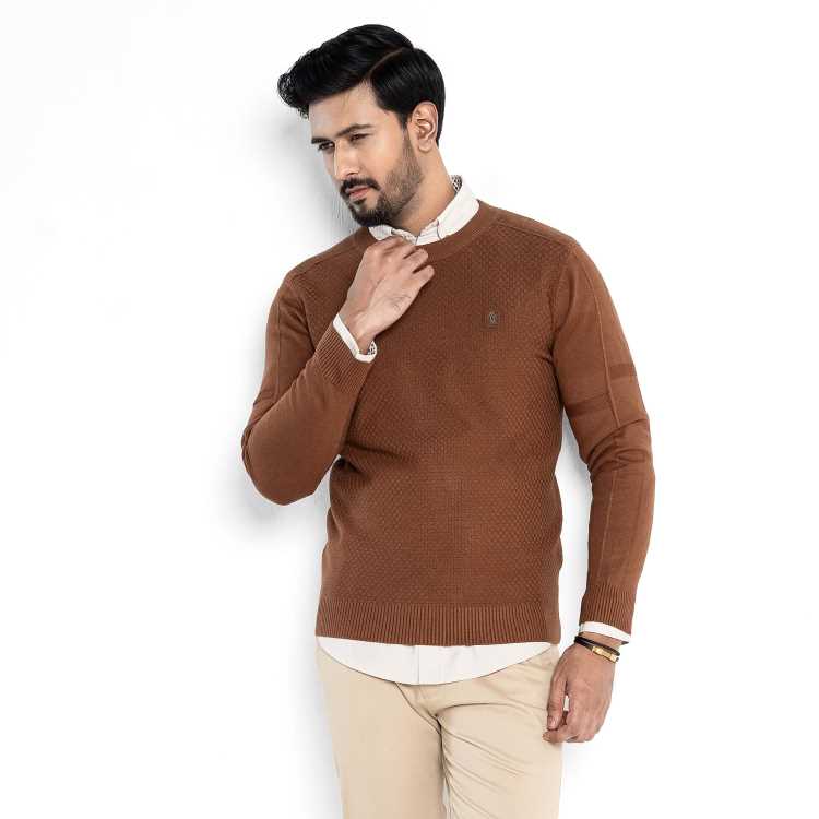Full Sleeve Sweater ( Brwon) 2