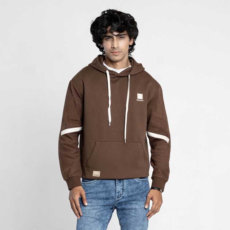 Pure Cotton Full Sleeve Hoodie (Coffee) 3