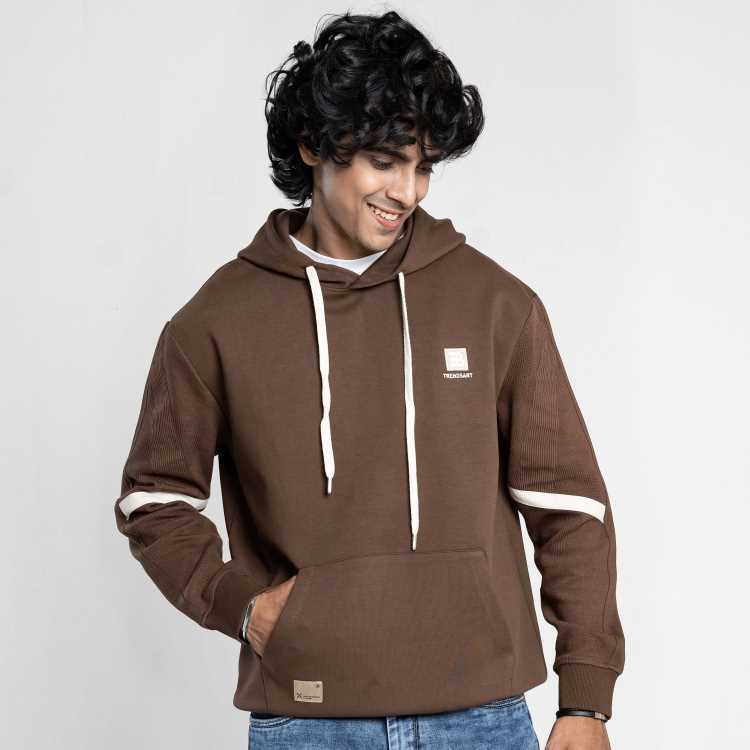 Pure Cotton Full Sleeve Hoodie (Coffee) 1