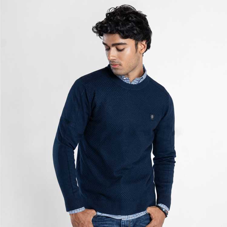 Full Sleeve Sweater (Navy Blue) 2