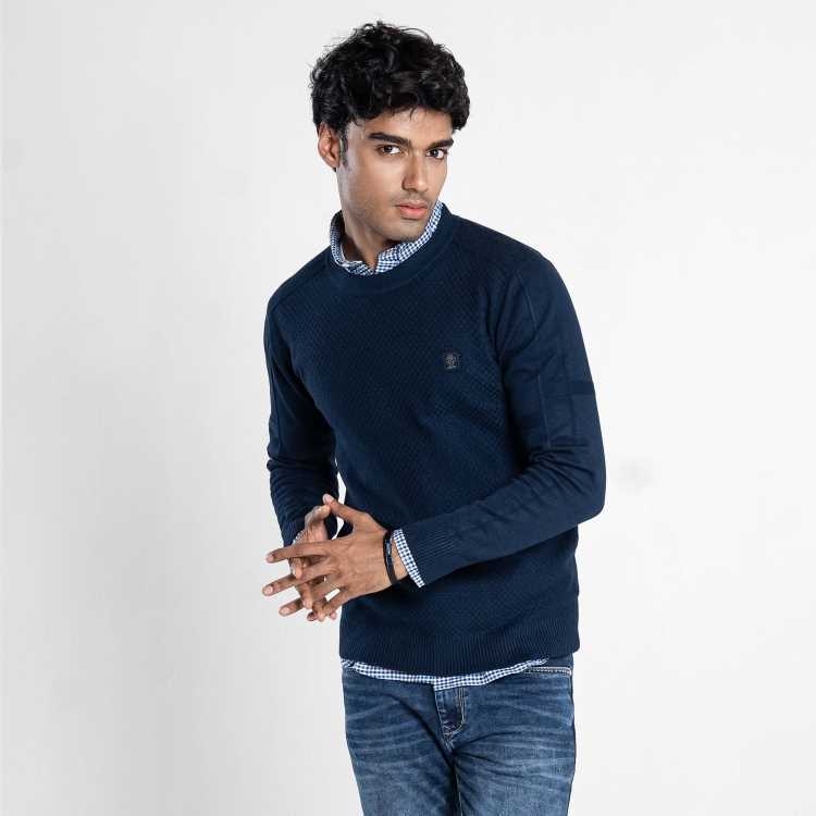 Full Sleeve Sweater (Navy Blue) 3
