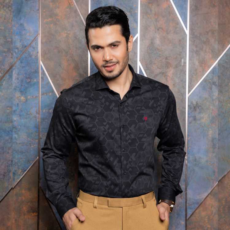 Bombay Micro Fabric Slim Fit Full Shirt 1