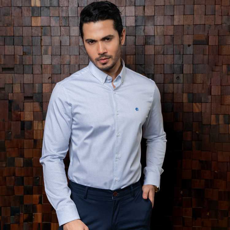 Premium Cotton Slim Fit Full Shirt 1