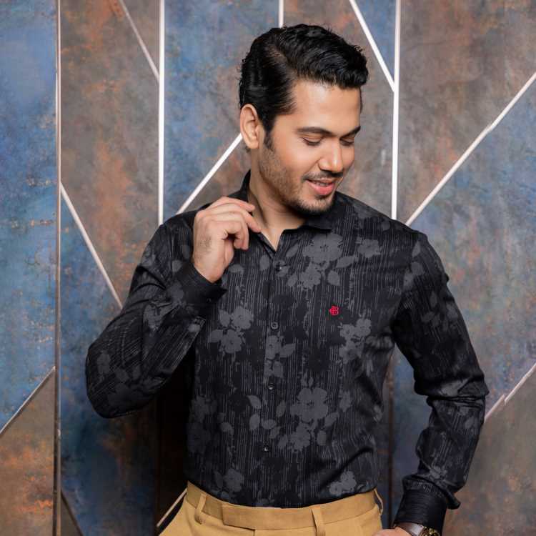 Bombay Micro Fabric Slim Fit Full Shirt 2