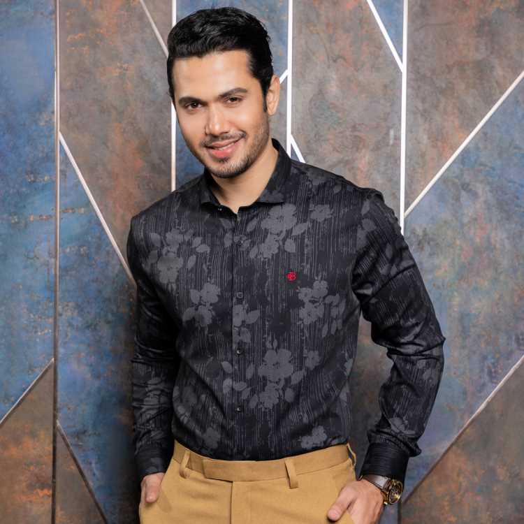Bombay Micro Fabric Slim Fit Full Shirt 1