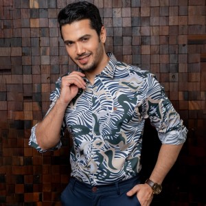 Digital Print Slim Fit Full Shirt 1