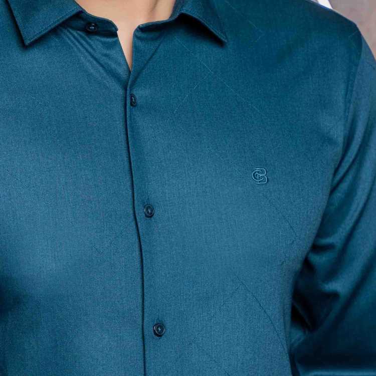 Premium Jacquard Fabric Slim Fit Full Shirt 3