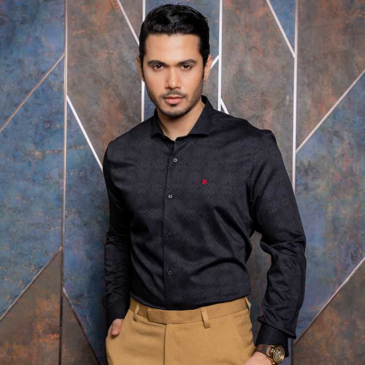 Bombay Micro Fabric Slim Fit Full Shirt 1