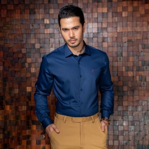Premium Jacquard Fabric Slim Fit Full Shirt 1