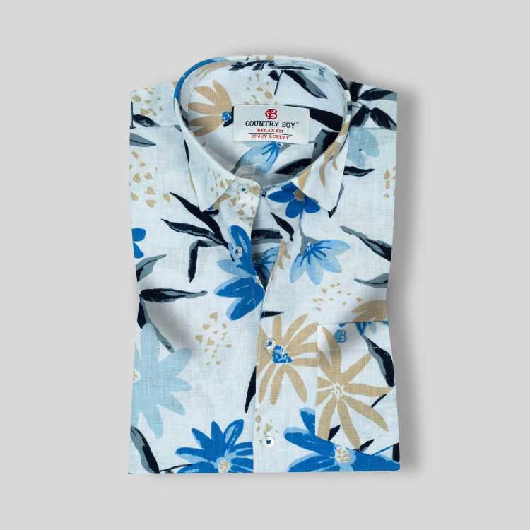 Premium Remi Cotton Relax Half Shirt 1