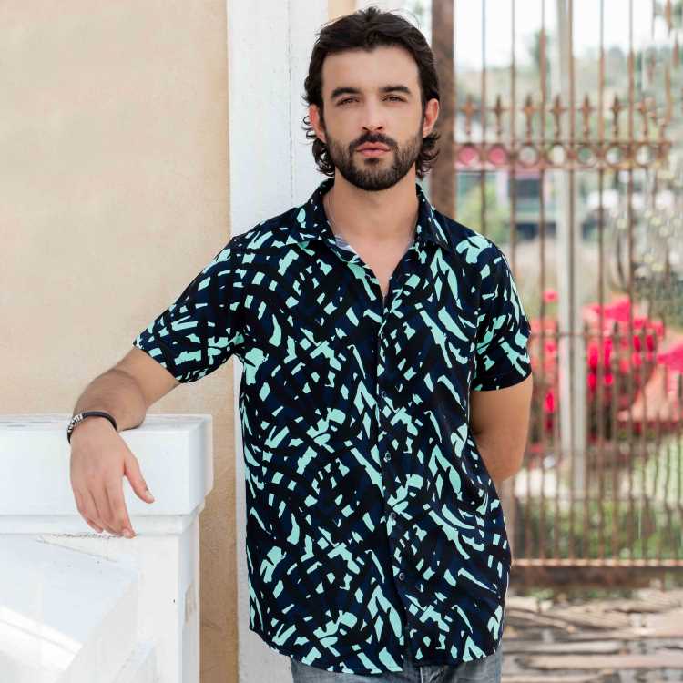 Premium Viscose Slim Fit Half Shirt 1