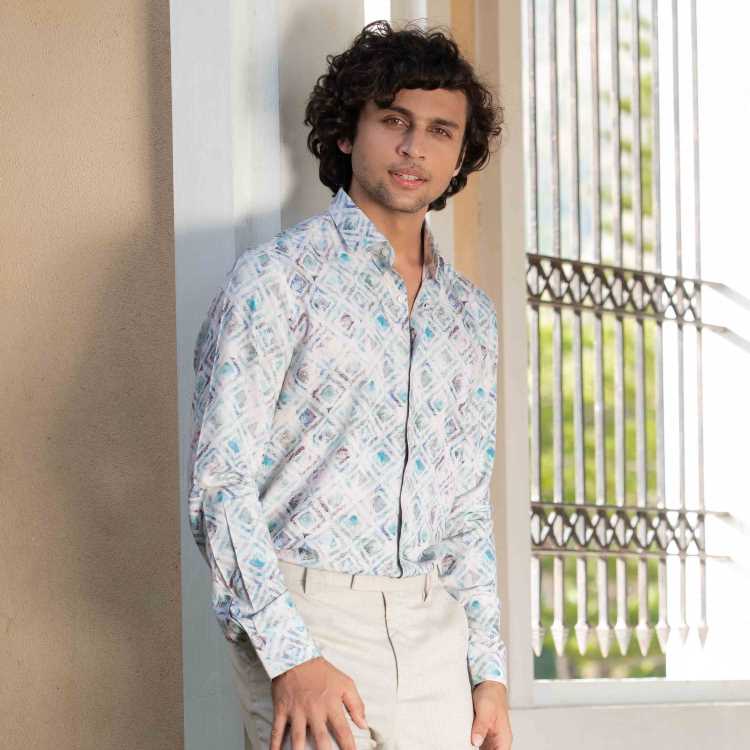 Premium Digital Print Slim Fit Full Shirt 2