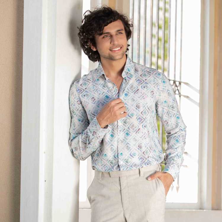 Premium Digital Print Slim Fit Full Shirt 1