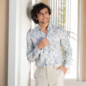 Premium Digital Print Slim Fit Full Shirt 1