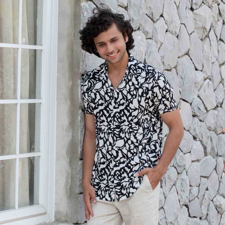 Premium Viscose Slim Fit Half Shirt 2