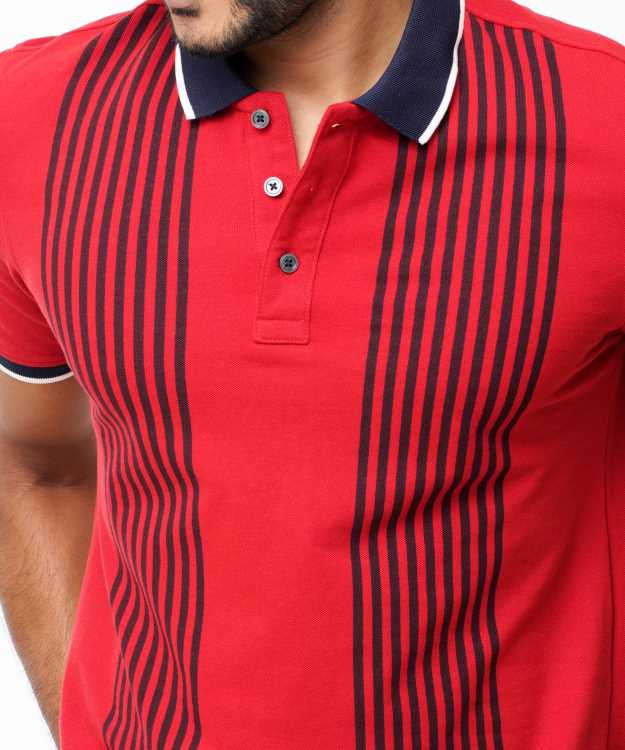 Country Boy Red Stripe PK Polo Shirt 3