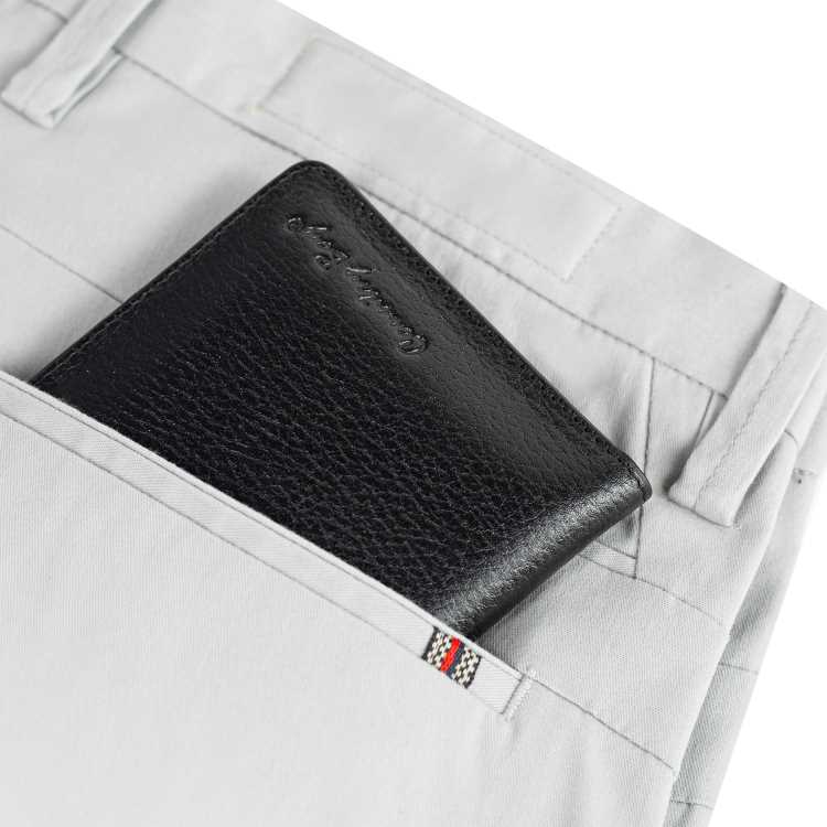 Genuine Leather Wallet [Long Black] 3