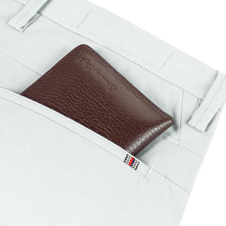 Genuine Leather Wallet [Long Brown] 3
