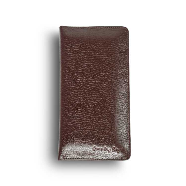 Genuine Leather Wallet [Long Brown] 1