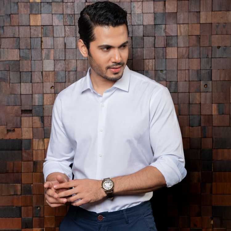 Premium Jacquard Fabric Slim Fit Full Shirt 2