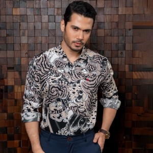 Premium Viscose Slim Fit  Full Shirt 1